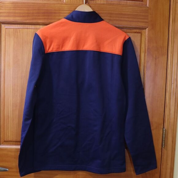 Chicago Bears NFL Team Apparel Navy 1/4 Zip Pullover Fan Gear Small - Picture 7 of 12